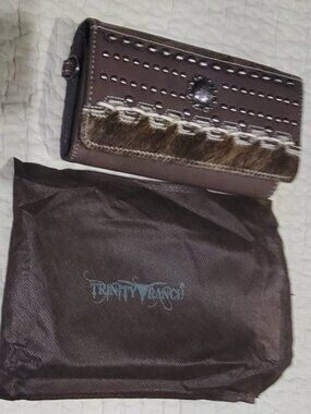 Trinity Ranch Cowhide Wallet Women's Western